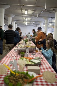 Boston Organics Buffet Table