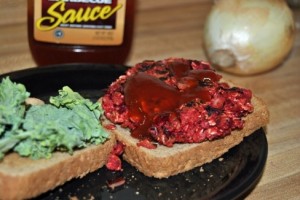 bbq beet burger image