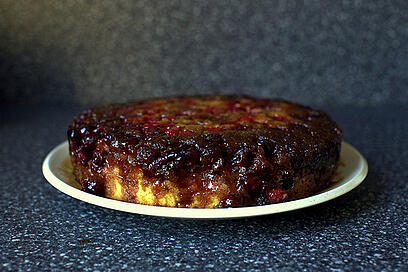 Cranberry-Caramel Upside Down Cake