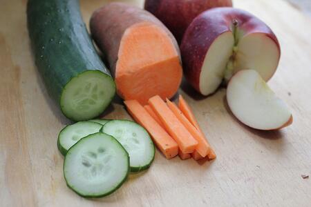 Local Organic Cucumber, Sweet Potato & Apples | Boston Organics