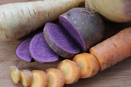 Local Adirondack Blue Potato, Carrot, Parsnip | Boston Organics