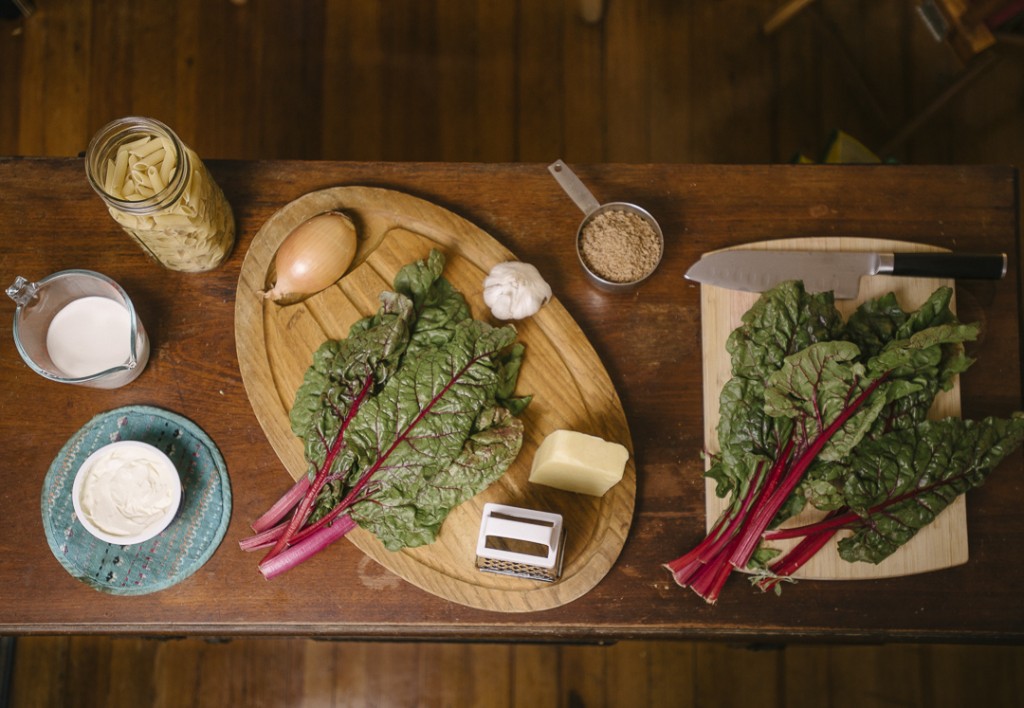 Baked Pasta with Swiss Chard Ingredients | Boston Organics