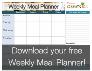 an image from the blogpost Free Weekly Meal Planner