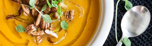 Red Kuri Squash Soup Banner | Boston Organics