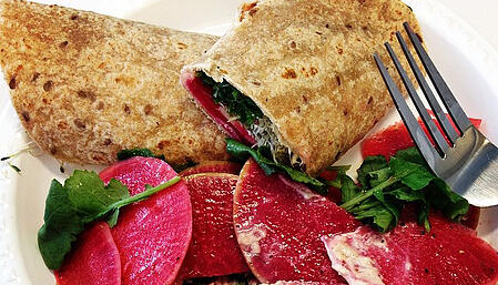 Watermelon Radish Wrap |Boston Organics