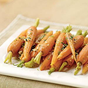 Steamed Carrots with Garlic-Ginger Butter 