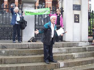 Dean on the Steps