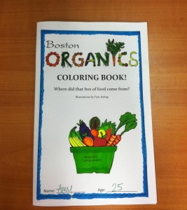 Boston Organics Coloring Book
