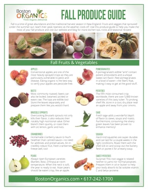 FALL PRODUCE GUIDE - The Fresh 20