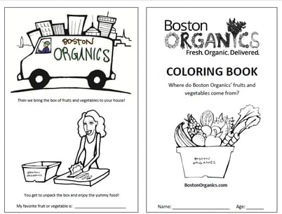 Boston Organics Coloring Book