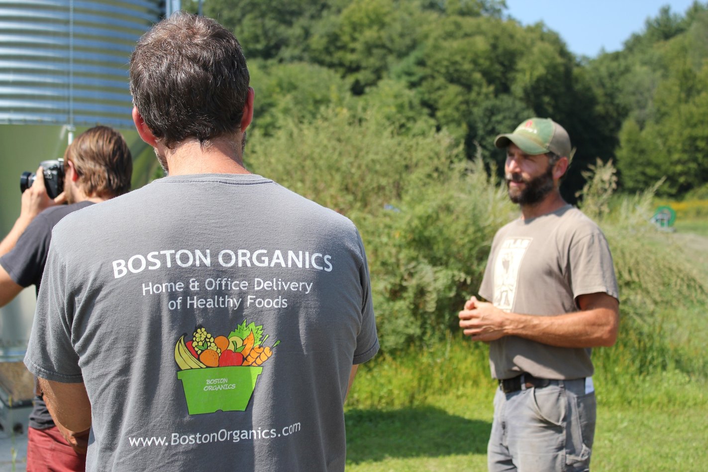 Boston Organics staff pay a visit to Atals Farm. 