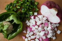 Boston Organics - Diced Pepper and Turnip Boston Organics - Diced Pepper and Turnip