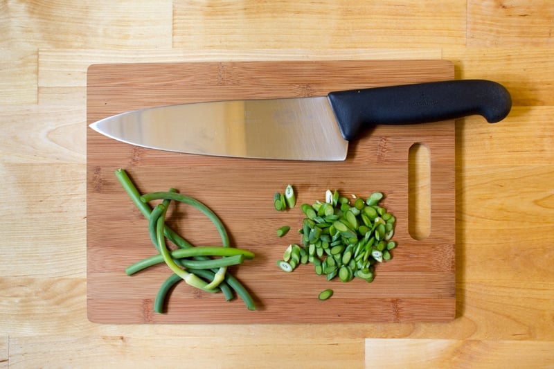 Chopped Garlic Scapes | Boston Organics