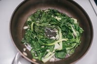Boston Organics - Steamed Eggs in a Bed of Greens Boston Organics - Steamed Eggs in a Bed of Greens