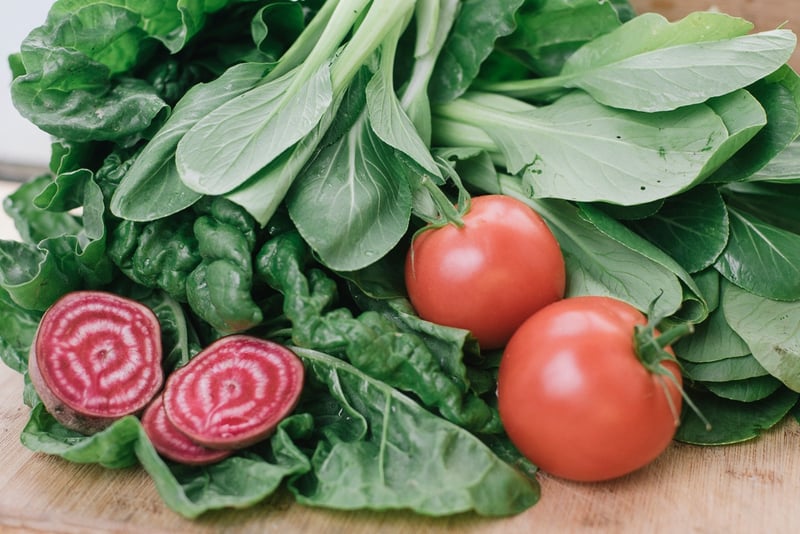 Local Organic Tomatoes, Bok Choy, Chioggia Beets, Kale | Boston Organics
