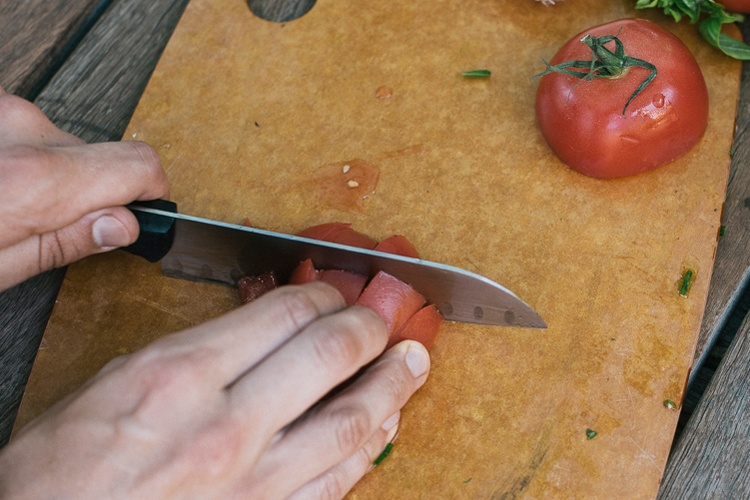 Chopping Tomatoes