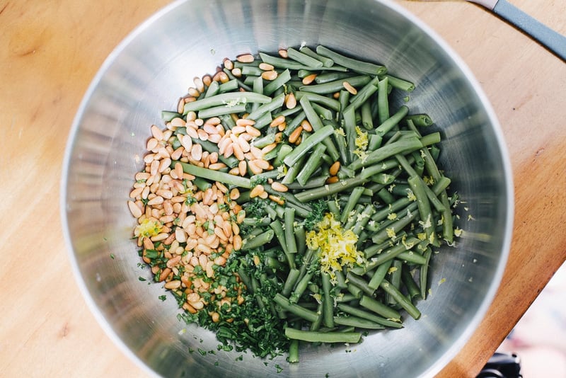 Green Beans and Pine Nuts | Boston Organics